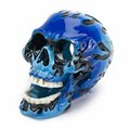 Penn-Plax Skull Ornament Blue - 4 X 3 X 3 In. PP08214